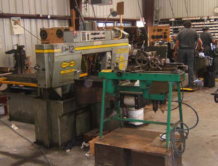 Machine shop at Pacer Alloys, Inc. Houston, Texas