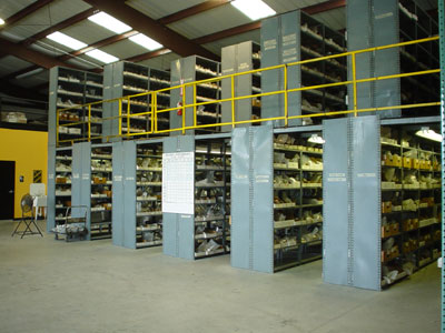 Pacer Alloys Inventory Shelving